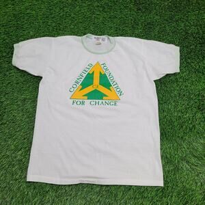 Vintage 80s Cornfield Foundation Shirt Women Large 21x26 USA